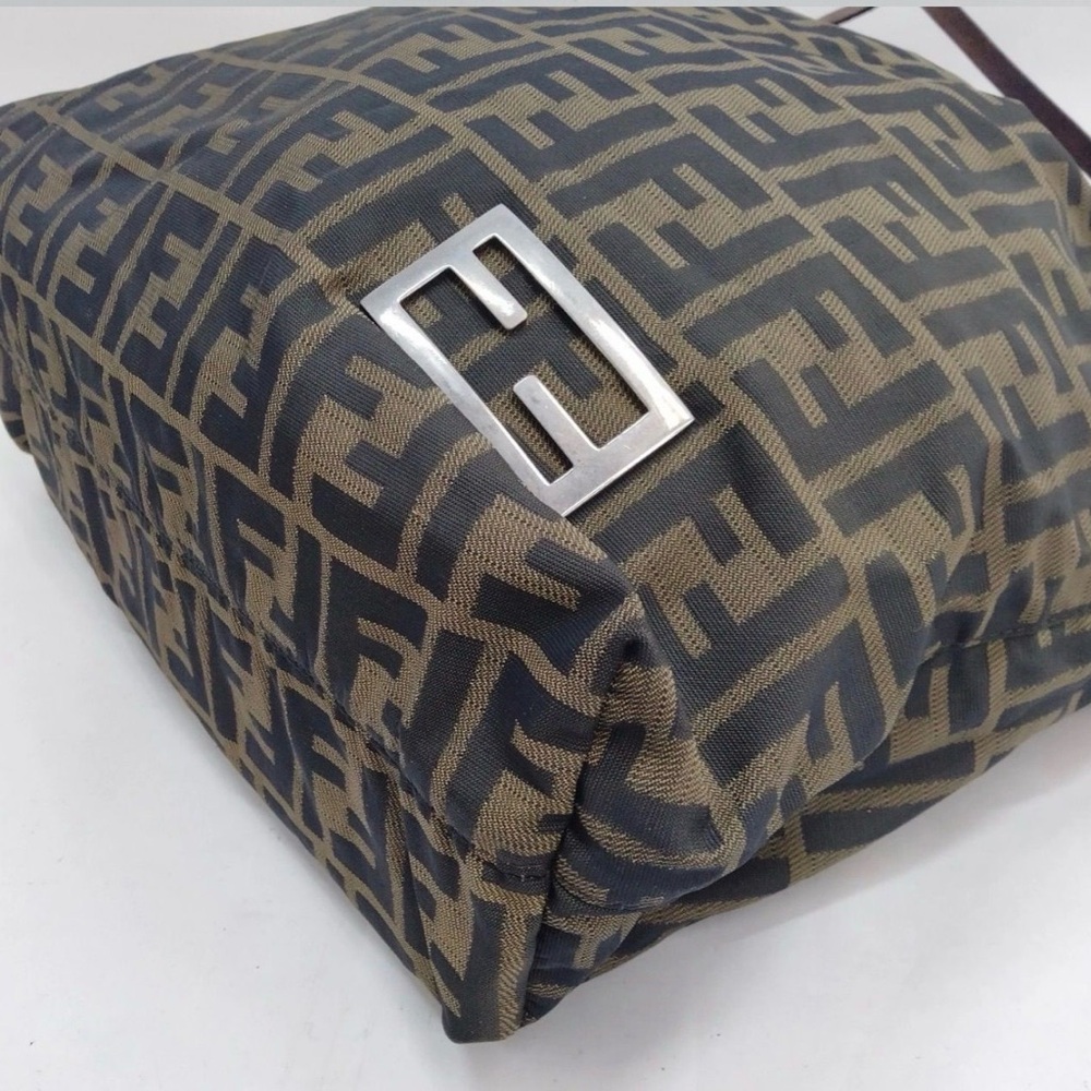 Fendi shoulder tote Zucca FF monogram canvas brown large bag - Picture 5 of 11